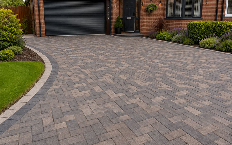 Block paving driveway